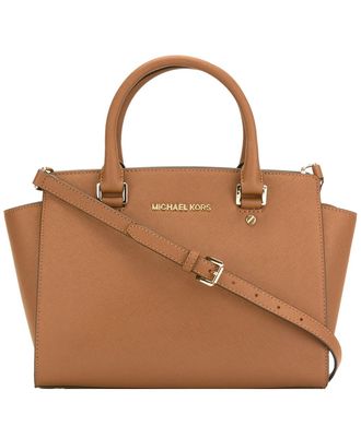 Сумка Michael Kors Selma Light-brown / Светло-коричневая