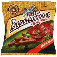 Сухарики Воронцовские со вкусом бекона  80гр