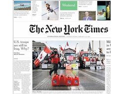 The New York Times Newspaper 12-13 February 2022, Иностранные Газеты в Москве, Intpressshop
