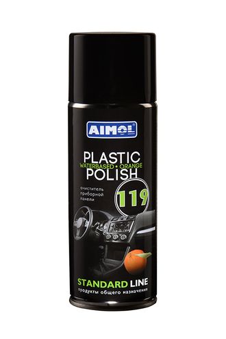 ОЧИСТИТЕЛЬ ПАНЕЛИ ПРИБОРОВ AIMOL PLASTIC POLISH WATERBASED ORANGE (119) 300 мл.