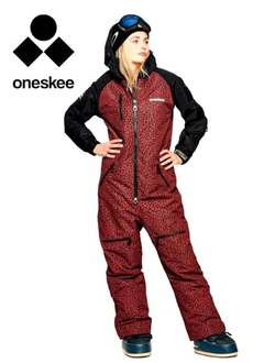 Комбинезон женский ONESKEE ORIGINAL PRO Leopard Burgundy