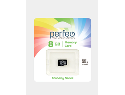 Карта памяти Perfeo microSD 8GB High-Capacity (Class 10) w/o Adapter economy series