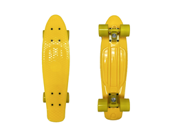 Скейт Ecobalance, желтый с желтыми колесами