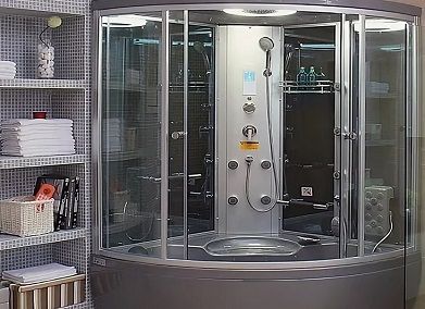Установка душевой кабины в ванной комнате в Москве