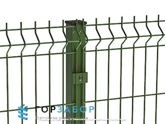 Сварной 3D забор из прутка 4мм оцинкованный в полимерном покрытии купить по цене завода