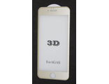Защитное стекло для iPhone 6 3D золото
