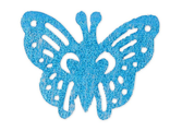 Бабочка ажурная, голубой, 5,5*4,5 см.