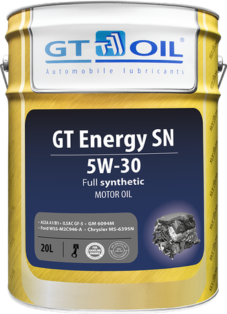 МАСЛО МОТОРНОЕ GT OIL ENERGY SN 5W-30 20л