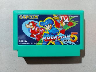 №184 Rock Man 5 - Mega Man 5 для Famicom / Денди (Япония)