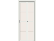 Складная дверь Твигги-11.3  White Matt / Magic Fog (350мм*2 / 450мм*2)