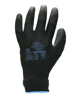 Перчатки "Нейп Пол-Ч" (нейлон с полиуретаном, цвет черный) р.  7,8,9,10, в уп.600пар
