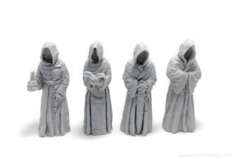 Monk statues