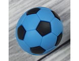 Футбольный мяч большой - голубой