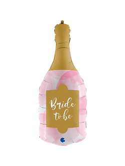 Бутылка шампанского розовый "Bride to be"
