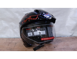 Шлем открытый 3/4 COBRA JK521,  черный с графикой(2), размеры M