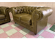 Еврокомплект диванов Chesterfield: 3-x +2-x местные диваны. Элитная итальянская анилиновая кожа с эффектом старения.