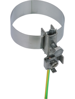 540910 Заземляющий ленточный хомут для сквозного подключения проводников  3/4-2" NIRO