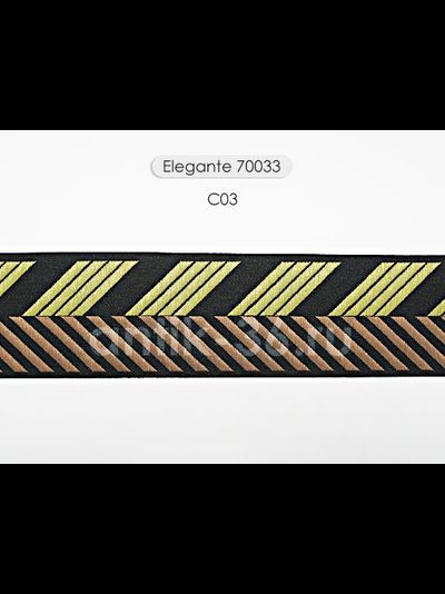 Арт. 70033, серия Elegante. Бордюр текстильнй для штор
