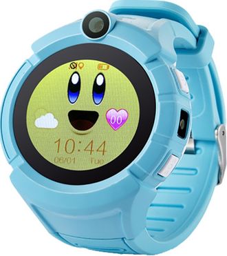 Детские часы Smart Baby Watch с GPS Q360 I8 - голубые