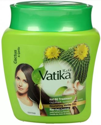 Маска против выпадения волос с кактусом Dabur Vatika Hair Fall, 500 мл