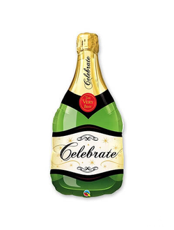 Бутылка шампанского "Celebrate" зеленая 39»/99см