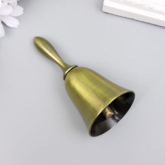 Колокольчик металл золотой 10х4,8х4,8 см