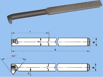 Резцы токарные резьбовые для внутренней или наружной метрической резьбы ГОСТ 18885-73