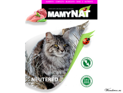 MamyNAT  корм для взрослых стерилизованных кошек и кастрированных котов всех пород (мясо) 20 кг.