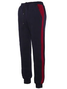 Утепленные спортивные брюки большого размера с начесом арт. 1869-0387  (цвет темно-синий) Размеры 72-76
