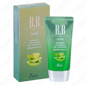 EKEL BB Крем Солнцезащитный увлажняющий с экстрактом Алоэ BB Cream Aloe SPF50+ PA+++ 50 мл. 771017