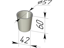 Хлебная форма круглая 57*42*60