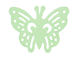 Бабочка ажурная, св.зелёный, 5,5*4,5 см.