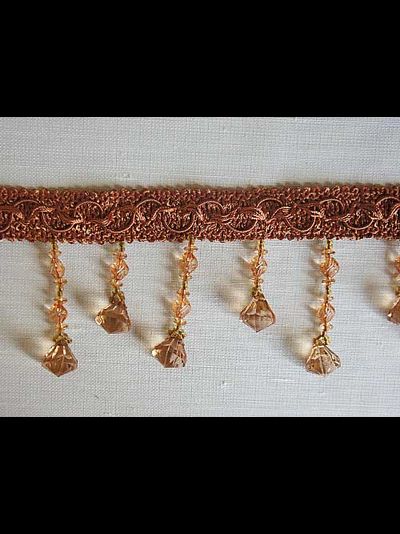 Арт. 535515. Декоративная тесьма со стеклярусом для штор оптом