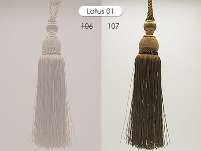Lotus 01, серия Delisious Decor, 48 см. Кисти для штор оптом со склада
