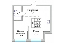 Планировка однокомнатной квартиры