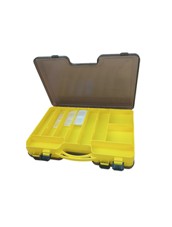 Коробка двухсторонняя большая для мелочей/ 295х205х60мм/ ЖЕЛТАЯ