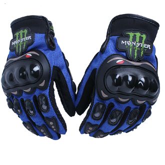 Мотоперчатки S2 синие с защитой (размер М)
