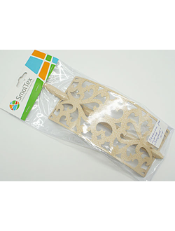 Арт. "Вензеля". Металлическая пряжка-подхват для портьер