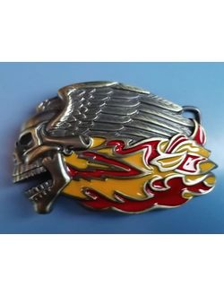 Пряжка "Череп с крыльями"