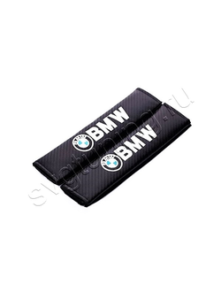 Накладки на ремни безопасности с логотипом BMW для X6 E71, чёрные 2 шт