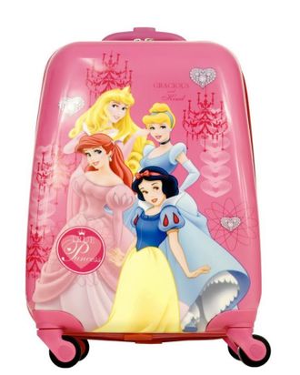 Детский чемодан на 4 колесах Принцессы Дисней / Disney Princess - розовый