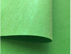 Глиттерный фоамиран, ментоловый с перламутром, 20*30 см, толщина 2 мм