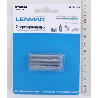 Аккумулятор AAA 1000 mAh Ni-Mh Lenmar