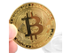Сувенирная монета Биткоин (Bitcoin) в футляре