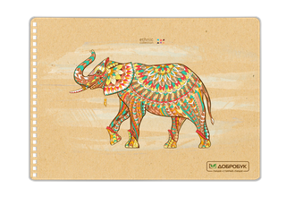 Сменная обложка для Добробук А4, Слон (ETHNIC COLLECTION)