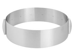 Раздвижное кольцо для выпечки БОЛЬШЕЕ, диаметр 20-38 см, высота 8,5 см