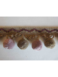 Арт. 537255. Бахрома с помпонами для украшения штор