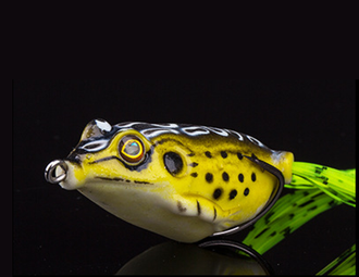 Воблер ThunderFrog Fishing (лягушка) 9гр, 5см, желтый с черной спиной