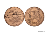 Набор из 2 монет Франция 1/4 евро 2021 - XXXIII Летние Олимпийские игры, Париж 2024  В набор входят монеты:   Плавание  Дзюдо