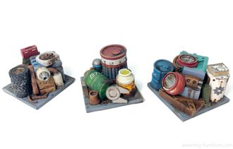 Storehouse garbage barricades (PAINTED)